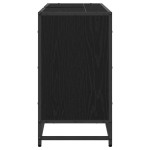 vidaXL Dulap de Baie cu ușă Stejar Negru 90 x 33 x 60 cm Lemn compozit