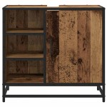 vidaXL Dulap de Baie cu raft Lemn Vechi 65 x 33 x 60 cm Lemn compozit