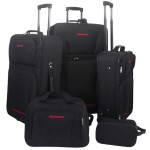 Set 5 bagaje/trollere negru Set 5 bagaje/trollere negru