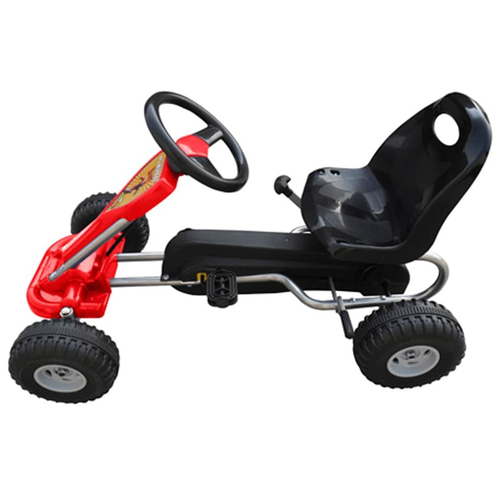 vidaXL Kart cu pedale Go Kart, roșu