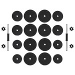vidaXL Gantere, 2x15 kg vidaXL Gantere, 2x15 kg