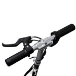 vidaXL Trotinetă electrică cu șa, roșu, 120 W
