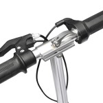 vidaXL Trotinetă electrică cu șa, negru, 120 W