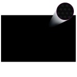Folie de piscină solară, negru, 8x5 m, PE, dreptunghiular, plutitor Folie de piscină solară, negru, 8x5 m, PE, dreptunghiular, plutitor