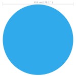 vidaXL Folie solară plutitoare piscină, rotundă, PE, 455 cm, albastru vidaXL Folie solară plutitoare piscină, rotundă, PE, 455 cm, albastru