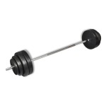 vidaXL Set halteră cu greutăți, 60 kg vidaXL Set halteră cu greutăți, 60 kg