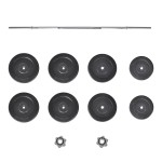 vidaXL Set halteră cu greutăți, 60 kg vidaXL Set halteră cu greutăți, 60 kg