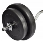 vidaXL Bară ondulată cu greutăți, 30 kg vidaXL Bară ondulată cu greutăți, 30 kg