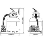 vidaXL Pompă filtru cu nisip 600 W 17000 l/h vidaXL Pompă filtru cu nisip 600 W 17000 l/h