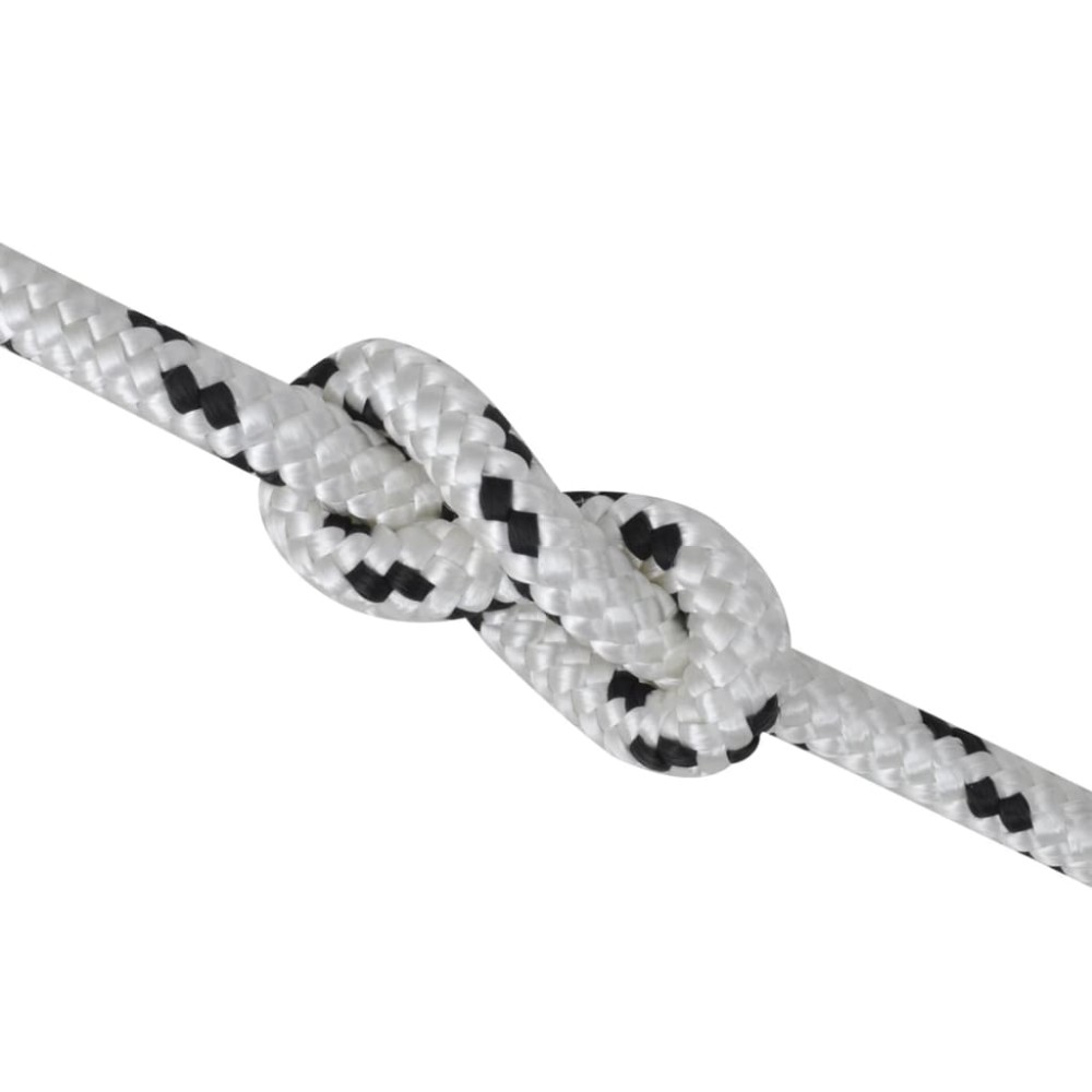 vidaXL Rolă frânghie împletită parâmă barcă, poliester, 6 mm x 50 m