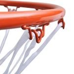 vidaXL Set coș de poartă de baschet, inel cu plasă, portocaliu, 45 cm vidaXL Set coș de poartă de baschet, inel cu plasă, portocaliu, 45 cm