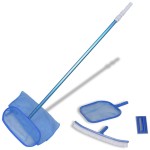Set de curățare a piscinei 1 perie 2 skimmere 1 tub telescopic Set de curățare a piscinei 1 perie 2 skimmere 1 tub telescopic