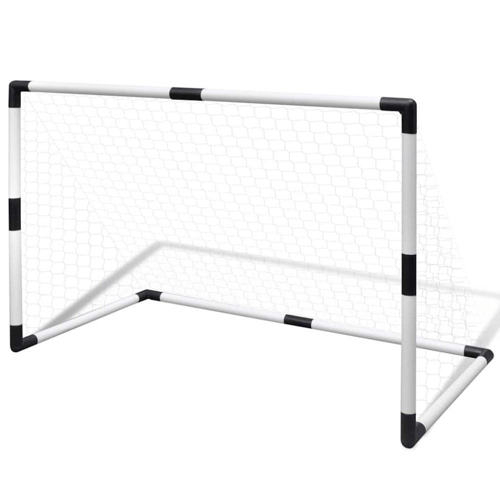 Set porți mini de fotbal pentru copii din plasă, 2 buc., 91,5x48x61 cm