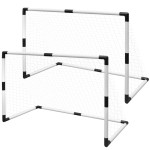Set porți mini de fotbal pentru copii din plasă, 2 buc., 91,5x48x61 cm Set porți mini de fotbal pentru copii din plasă, 2 buc., 91,5x48x61 cm
