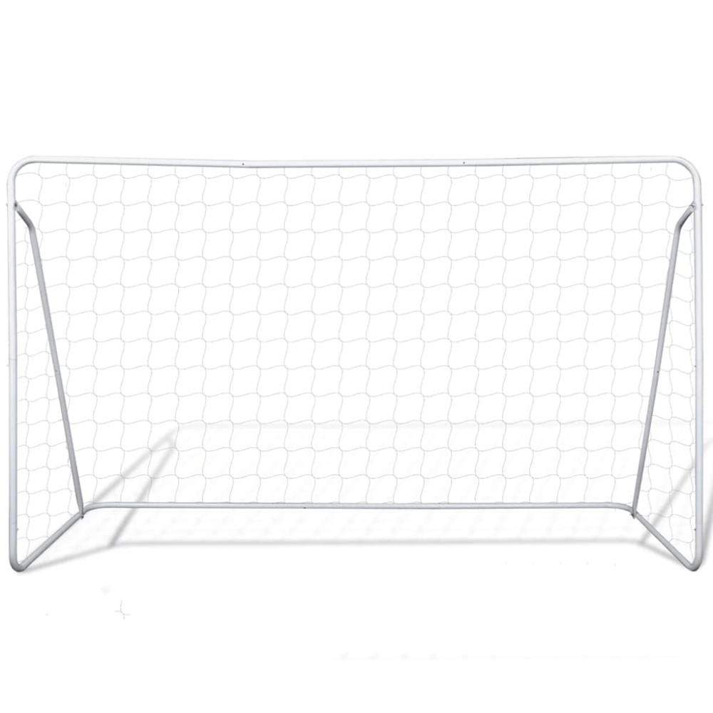 vidaXL Set poartă de fotbal, 240x90x150 cm, plasă și oțel calitativ