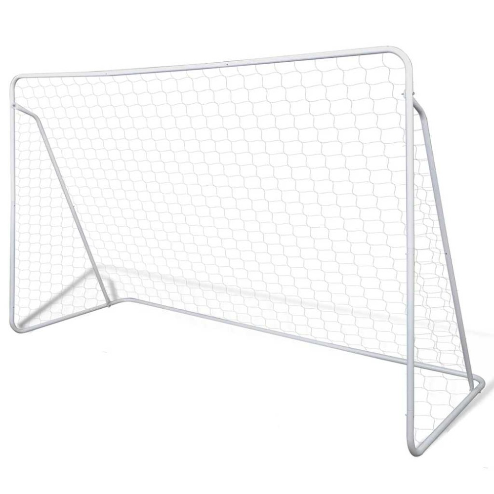 vidaXL Set poartă de fotbal, 240x90x150 cm, plasă și oțel calitativ