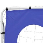 vidaXL Poartă fotbal cu perete țintă 240x92x150cm oțel calitate înaltă vidaXL Poartă fotbal cu perete țintă 240x92x150cm oțel calitate înaltă