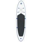 vidaXL Set placă stand up paddle SUP surf gonflabilă, albastru și alb