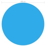 Folie solară rotundă din PE pentru piscină, 488 cm, albastru Folie solară rotundă din PE pentru piscină, 488 cm, albastru