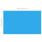 Prelată pentru piscină dreptunghiulară, 260 x 160 cm, PE albastru Prelată pentru piscină dreptunghiulară, 260 x 160 cm, PE albastru