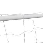vidaXL Poartă de fotbal cu plasă alb 182x61x122 cm oțel vidaXL Poartă de fotbal cu plasă alb 182x61x122 cm oțel