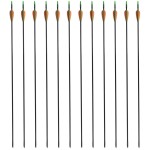 Săgeți pentru arc curbat 30", 0,6 cm, 12 buc., fibră de sticlă