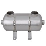 Schimbător de căldură pentru piscină 355 x 134 mm 40 kW Schimbător de căldură pentru piscină 355 x 134 mm 40 kW