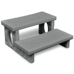 vidaXL Trepte de spa, gri vidaXL Trepte de spa, gri