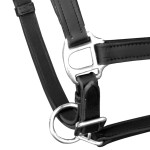 Căpăstru reglabil din piele naturală, negru, full Căpăstru reglabil din piele naturală, negru, full