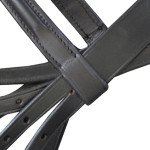 Căpăstru de piele cu frâu și zăbală, negru Căpăstru de piele cu frâu și zăbală, negru