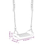 vidaXL Scaune leagăn 2 buc. cu pietre de cățărare albastru polietilenă