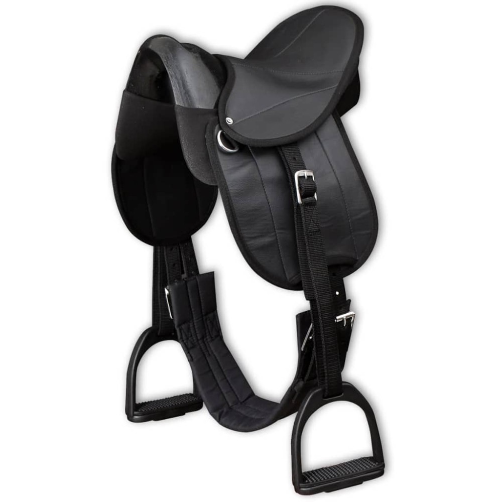 vidaXL Set șa ponei 10", negru