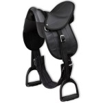 vidaXL Set șa ponei 10", negru vidaXL Set șa ponei 10", negru