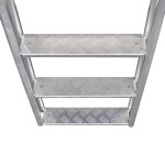 vidaXL Scară amdocare/piscină cu 4 trepte, aluminiu, 167 cm vidaXL Scară amdocare/piscină cu 4 trepte, aluminiu, 167 cm