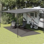 vidaXL Covor pentru cort, antracit, 250 x 500 cm vidaXL Covor pentru cort, antracit, 250 x 500 cm
