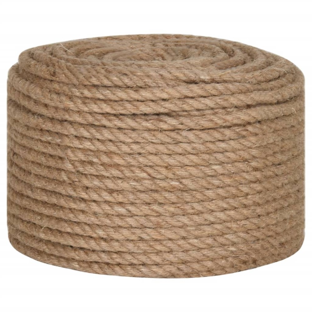 vidaXL Frânghie din iută 100% 12 mm 100 m