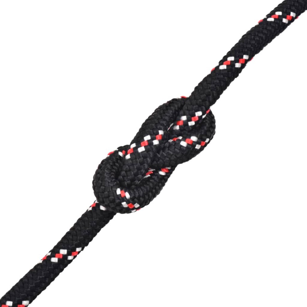 vidaXL Frânghie marinărească din polipropilenă 12 mm 50 m, negru