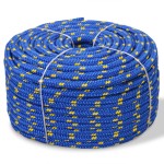 vidaXL Frânghie marinărească din polipropilenă 14 mm 50 m, albastru vidaXL Frânghie marinărească din polipropilenă 14 mm 50 m, albastru