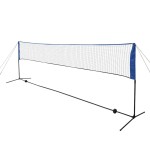 vidaXL Set fileu de badminton, cu fluturași, 500x155 cm vidaXL Set fileu de badminton, cu fluturași, 500x155 cm