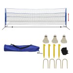 vidaXL Set fileu de badminton, cu fluturași, 500x155 cm vidaXL Set fileu de badminton, cu fluturași, 500x155 cm