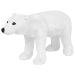 vidaXL Urs polar din pluș de jucărie în picioare, alb, XXL vidaXL Urs polar din pluș de jucărie în picioare, alb, XXL