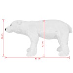 vidaXL Urs polar din pluș de jucărie în picioare, alb, XXL vidaXL Urs polar din pluș de jucărie în picioare, alb, XXL