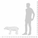 vidaXL Urs polar din pluș de jucărie în picioare, alb, XXL vidaXL Urs polar din pluș de jucărie în picioare, alb, XXL