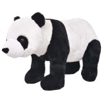 vidaXL Urs panda de jucărie din pluș în picioare, alb și negru, XXL vidaXL Urs panda de jucărie din pluș în picioare, alb și negru, XXL
