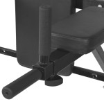 vidaXL Aparat exerciții triceps și abdomen, montare pe perete, negru