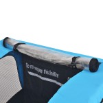 vidaXL Remorcă de bicicletă, gri și albastru, 30 kg vidaXL Remorcă de bicicletă, gri și albastru, 30 kg