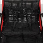 vidaXL Remorcă bicicletă & cărucior 2-în-1, negru și roșu vidaXL Remorcă bicicletă & cărucior 2-în-1, negru și roșu