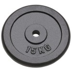 vidaXL Plăci de greutate, 2 buc., 2x15 kg, fontă vidaXL Plăci de greutate, 2 buc., 2x15 kg, fontă