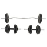 vidaXL Set de haltere și gantere 30 kg vidaXL Set de haltere și gantere 30 kg