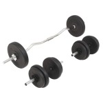 vidaXL Set de haltere și gantere 30 kg vidaXL Set de haltere și gantere 30 kg